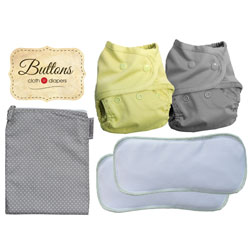 Green Scene Mom - Buttons Diapers Giveaway