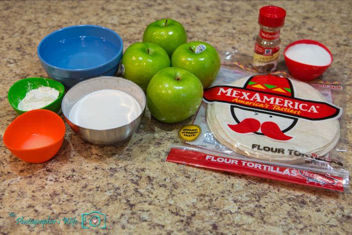 cinnamon apple chimichangas
