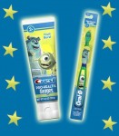 monsters inc toothpaste and brush stars