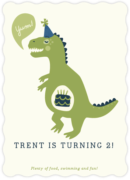 Dinosaur invitation